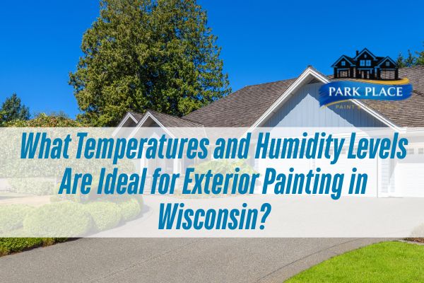 house in summer season with a caption What Temperatures and Humidity Levels Are Ideal for Exterior Painting in Wisconsin?